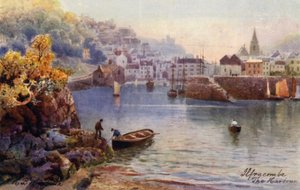 The Harbour, Ilfracombe (litografía en color) de Henry B. (after) Wimbush