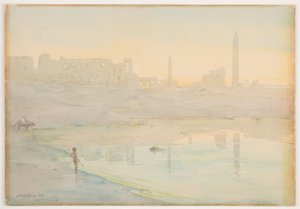 Lago Sagrado, Karnak, 1905