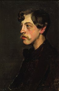 Retrato del poeta Camille Mauclair 1872-1945, c. 1895 de Henry Bataille