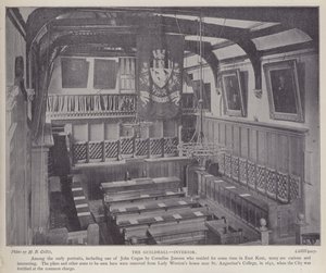 Interior del Guildhall, Canterbury, Kent de Henry Beauchamp Collis