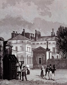 Vista de la Escuela Politécnica en el siglo XVIII de Henry Berthoud