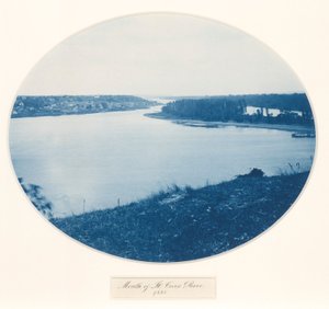 Desembocadura del río St. Croix, de la serie Upper Mississippi River, Views, Volume I de Henry Bosse