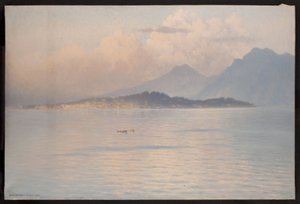 Lago Mayor, Pallanza, en 1926 (óleo) de Henry Brokman Knudsen