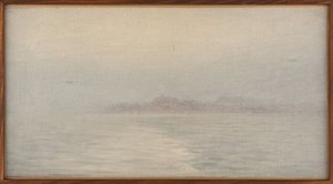 Niebla en el mar, hacia 1911 (óleo sobre lienzo) de Henry Brokman Knudsen