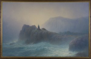 Tombeau du marin (estilo romántico), en 1910 (óleo sobre lienzo) de Henry Brokman Knudsen
