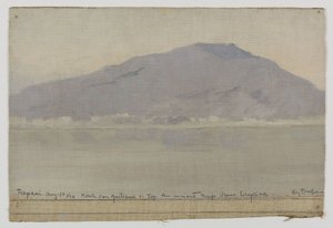 Trapani, Monte San Giuliano (Sicilia), en 1899 (óleo sobre lienzo) de Henry Brokman Knudsen