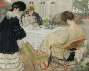 Damas tomando té