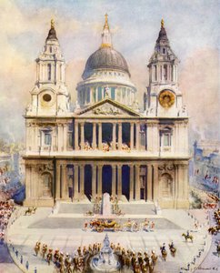 Catedral de San Pablo, Londres, lugar de celebración del servicio de oración y acción de gracias en el Jubileo de Plata del Rey Jorge V