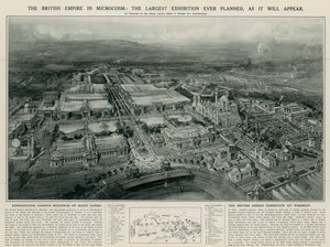 El Imperio Británico en microcosmos (litografía)