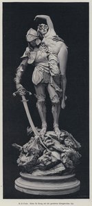 San Jorge y la doncella rescatada (grabado)