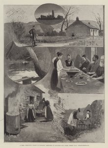 Una Colonia Comunista Libre en Inglaterra, Bocetos en Clousden Hill Farm, Forest Hall, Northumberland de Henry Charles Seppings Wright