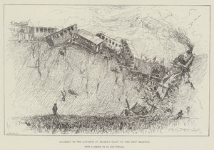 Accidente del Tren del Emperador de Rusia en el Ferrocarril de Azov de Henry Charles Seppings Wright