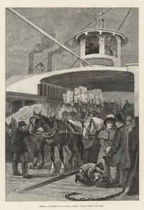 América revisitada por Nuestro Artista Especial, Fulton Ferry, Nueva York de Henry Charles Seppings Wright