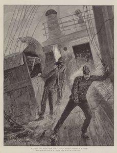 Él huele la batalla desde lejos, el caballo de Sir R Buller en una tormenta de Henry Charles Seppings Wright