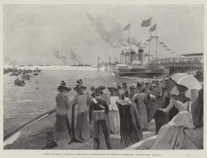 Clima de la Reina en Folkestone, la salida de Su Majestad hacia el continente a bordo del Calais-Douvres, 11 de marzo