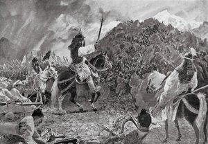 Incursiones en tribus salvajes (litografía) de Henry Charles Seppings Wright