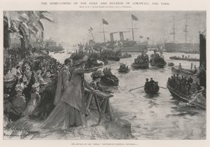 El regreso del Duque y la Duquesa de Cornwall y York de Henry Charles Seppings Wright
