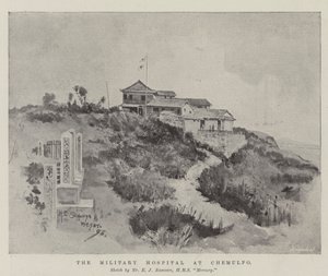 El hospital militar en Chemulpo
