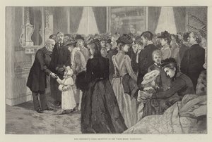 Recepción pública del presidente en la Casa Blanca, Washington de Henry Charles Seppings Wright
