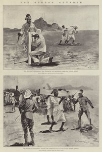 El avance en Sudán (litografía) de Henry Charles Seppings Wright
