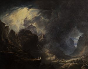 Moisés en el monte, 1828-1829 de Henry Cheever Pratt