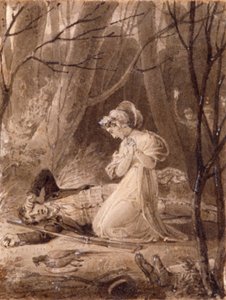 Escena de los Cuentos del Salón de George Crabbe, siglo XIX