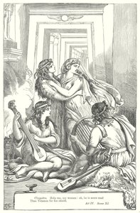 Antonio y Cleopatra (grabado)