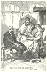 Hamlet (grabado) de Henry Courtney (after) Selous