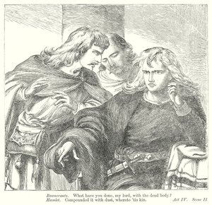 Hamlet (grabado) de Henry Courtney (after) Selous