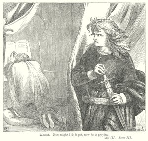 Hamlet (grabado) de Henry Courtney (after) Selous