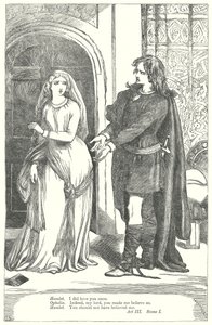 Hamlet (grabado) de Henry Courtney (after) Selous