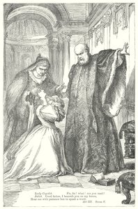 Romeo y Julieta (grabado) de Henry Courtney (after) Selous