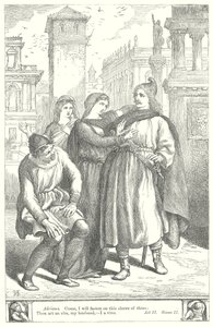 La comedia de los errores (grabado) de Henry Courtney (after) Selous