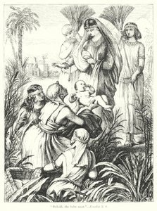 El hallazgo de Moisés de Henry Courtney (after) Selous
