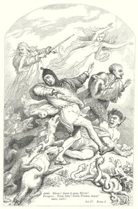 La Tempestad (grabado) de Henry Courtney (after) Selous