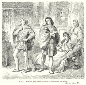 Los dos caballeros de Verona (grabado)