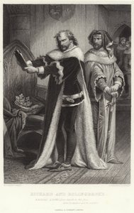 Ricardo y Bolingbroke, Rey Ricardo II, Acto IV, Escena I de Henry Courtney Selous