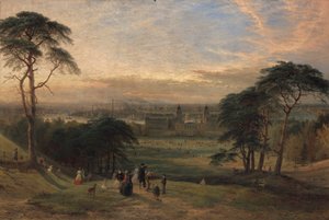 Londres desde la colina de Greenwich [1869, Royal Academy of Arts, Londres, catálogo de la exposición]. de Henry Dawson