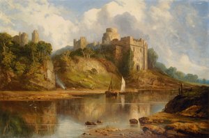 Castillo de Pembroke (óleo sobre lienzo) de Henry Dawson