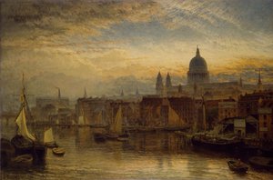 San Pablo desde el Río Támesis de Henry Dawson