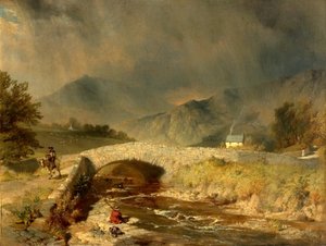 Clima tormentoso cerca de Ambleside, Cumbria, 1846
