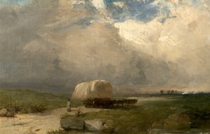 El Carro del Transportista, c.1845 de Henry Dawson