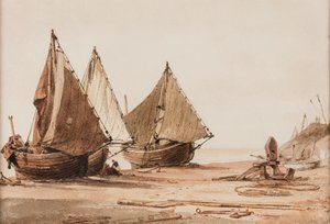 Escena costera de Henry Edridge