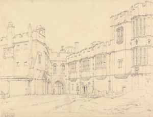 Galería de la Reina Isabel y Puerta del Príncipe Negro, Windsor de Henry Edridge