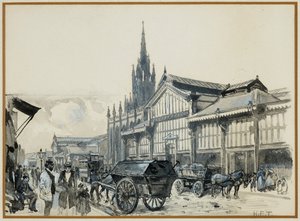 Mercado de Campfield e iglesia de San Mateo de Henry Edward Tidmarsh