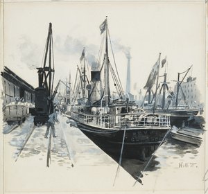 Carga en el muelle de Pomona de Henry Edward Tidmarsh