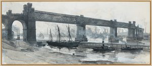 Ship Canal, puente de Runcorn de Henry Edward Tidmarsh