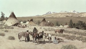 Campamento indio, 1892 de Henry Francois Farny