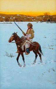Indio regresando de la caza, 1912 de Henry Francois Farny