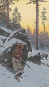 El Cazador de Osos Indio, 1911 de Henry Francois Farny